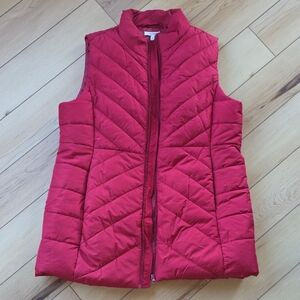 Maurices Red Quilted Vest